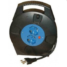 PROLUNGA MACHPOWER AVVOLGICAVO 5M 2 SCHUKO/10-16A SPINA ITA 16A