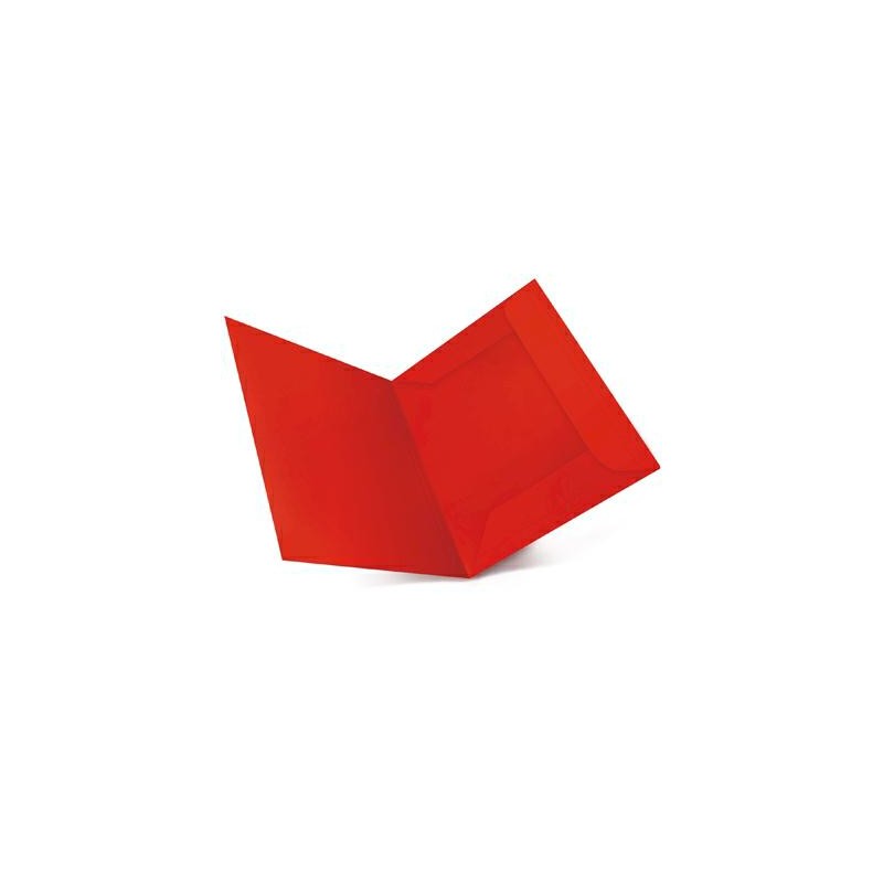 CARTELLINE 3 LEMBI CON STAMPA ROSSO CF.50PZ