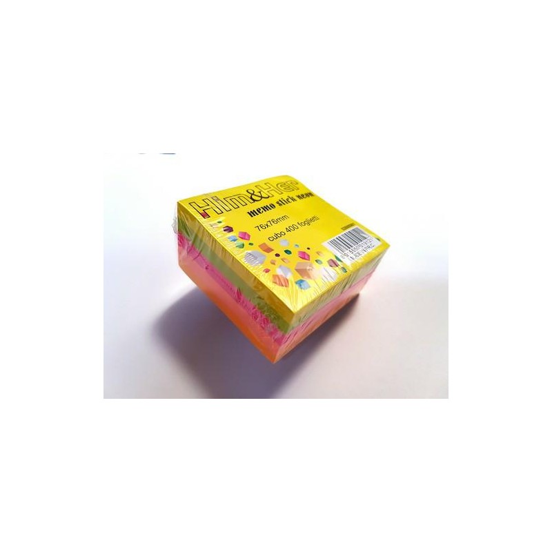 CUBO MEMO STICK NEON MM76X76 400FF
