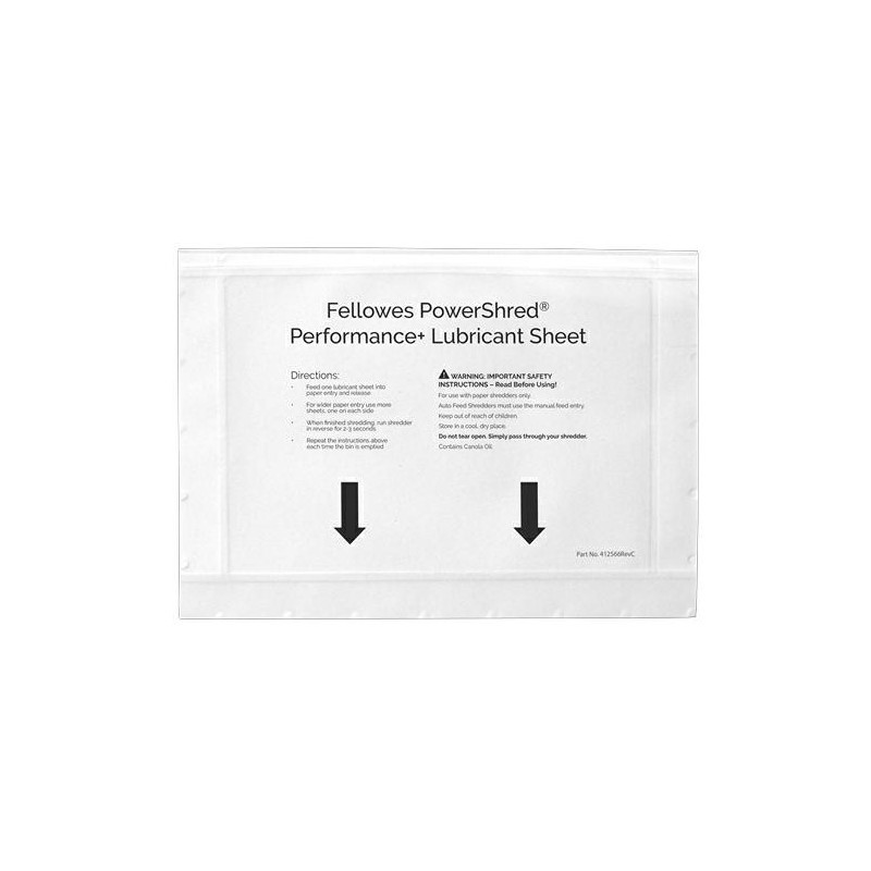 FOGLI LUBRIFICANTI FELLOWES PERFORMANCE+ CF.10PZ