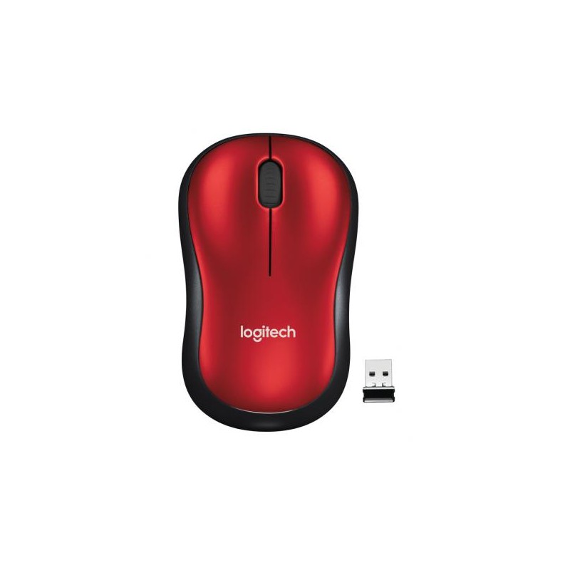 MOUSE LOGITECH M185 WIRELESS ROSSO