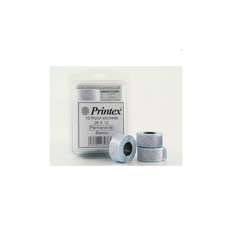 ETICHETTE PREZZ.26X12 BLISTER CF10 B10/2612/BP