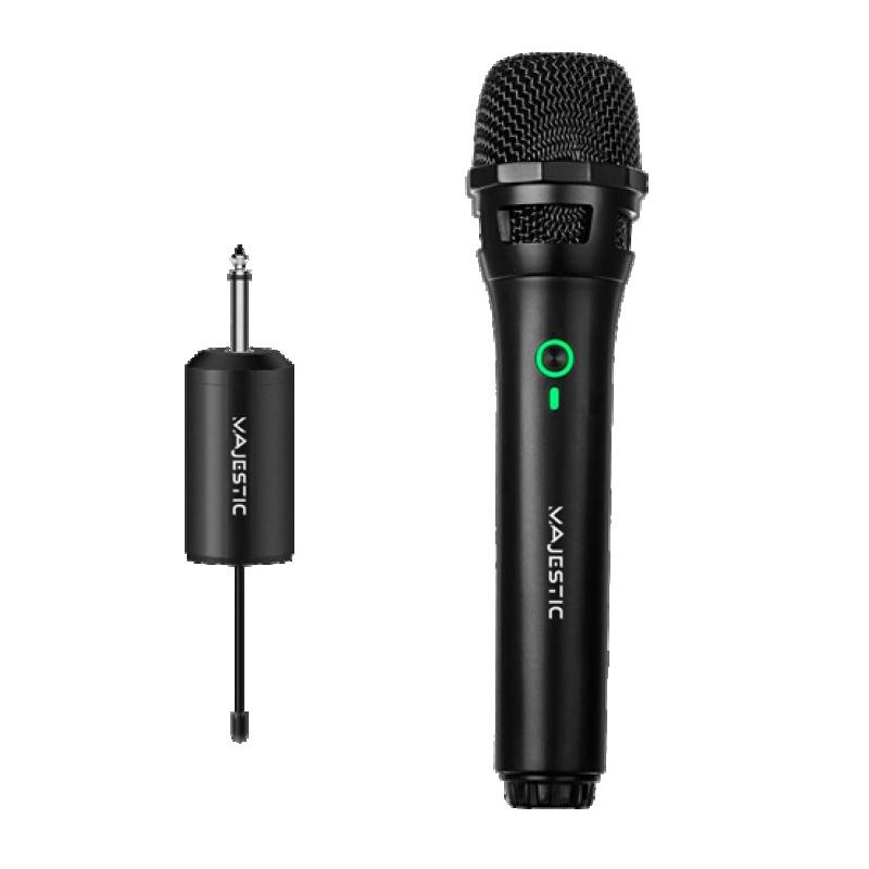 MICROFONO MAJESTIC WIRELESS UHF 20MT MIC-601W RICEVIT.JACK 6.3MM