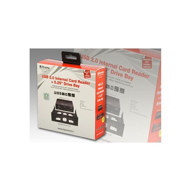 CARD READER INTERNO XTREME 5.25" USB2.0 SD MMDC MS XD
