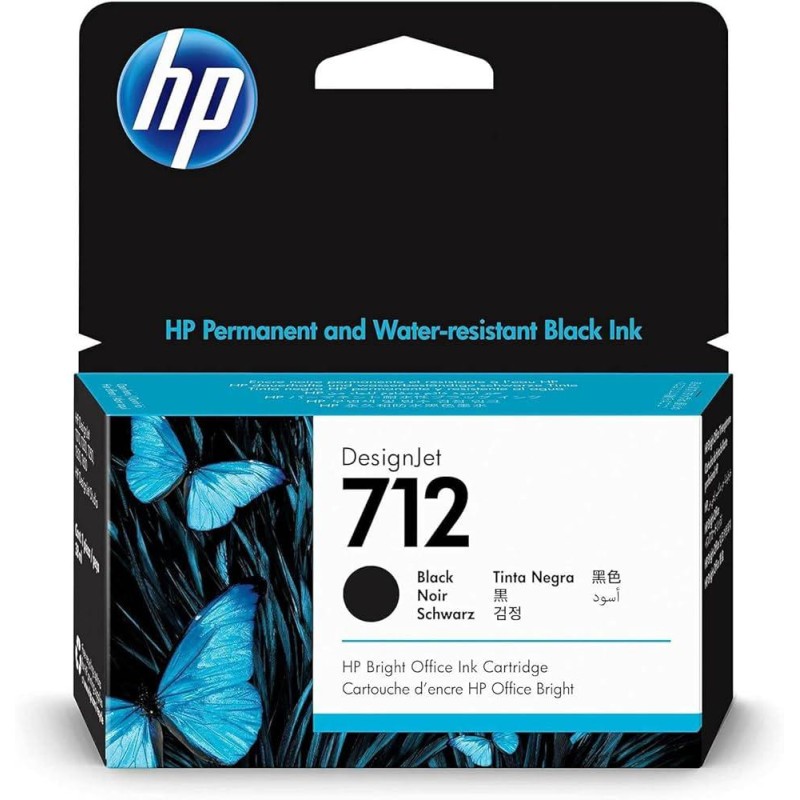 HP CARTUCCIA INK N.712 BLACK 38ML