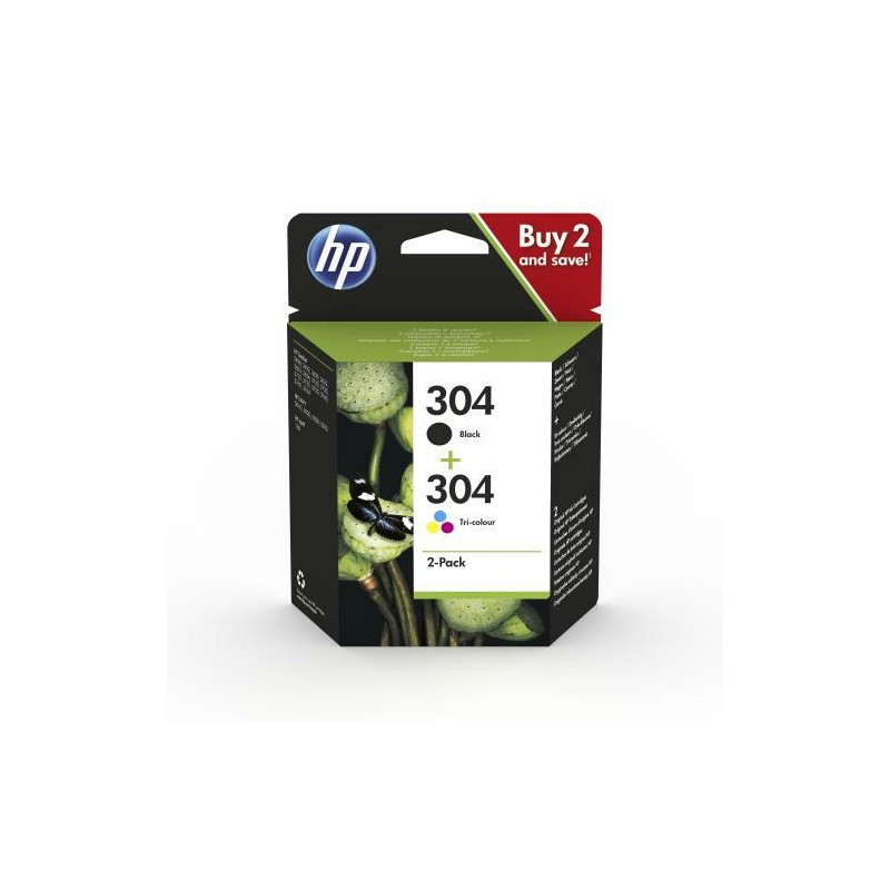 HP COMBO PACK INK N.304BLACK + TRICROMIA