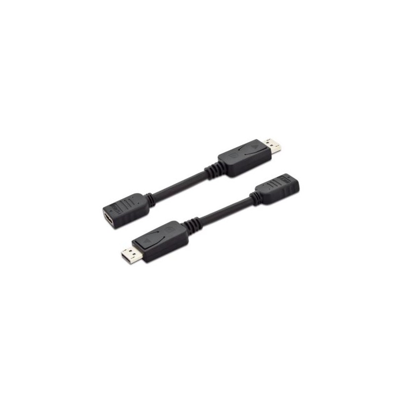 ADATTATORE DIGITUS CONNETTORE DP MASCHIO A HDMI FEMMINA 15CM