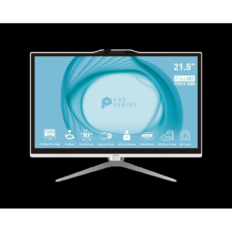 PC AIO MSI 21,5" TOUCH PENTIUM G7400 4GB SSD128 W11P BLACK