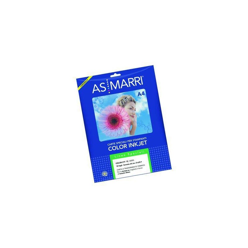 AS MARRI CARTA TRASFERIMENTO TERMICO STAMPA SU COTONE A4 5FG