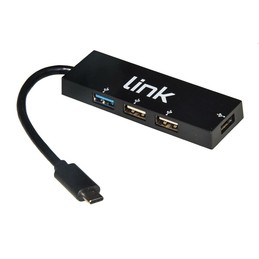 LINK HUB 3 PORTE 1X USB3.0 2X USB2.0 TYPE C