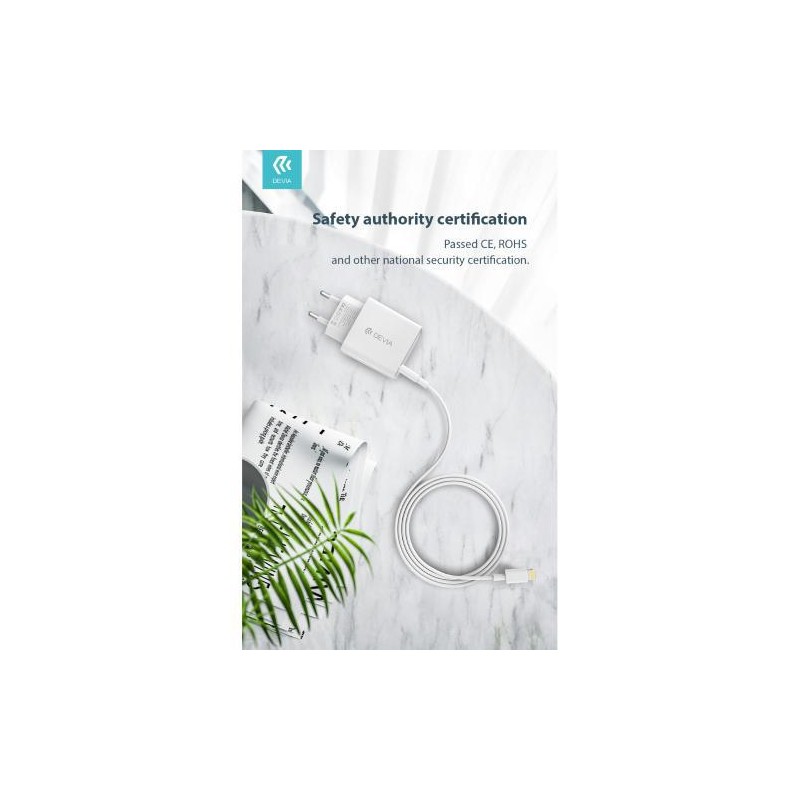 DEVIA SUIT CARICA BATTERIA RAPIDO PD 20W E CAVO TYPE C TO APPLE
