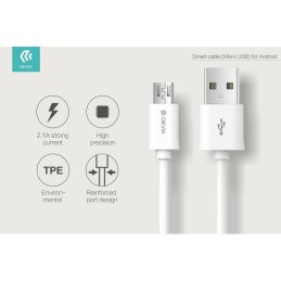 DEVIA CAVO SMART MICRO USB PER ANDROID WHITE 1MT