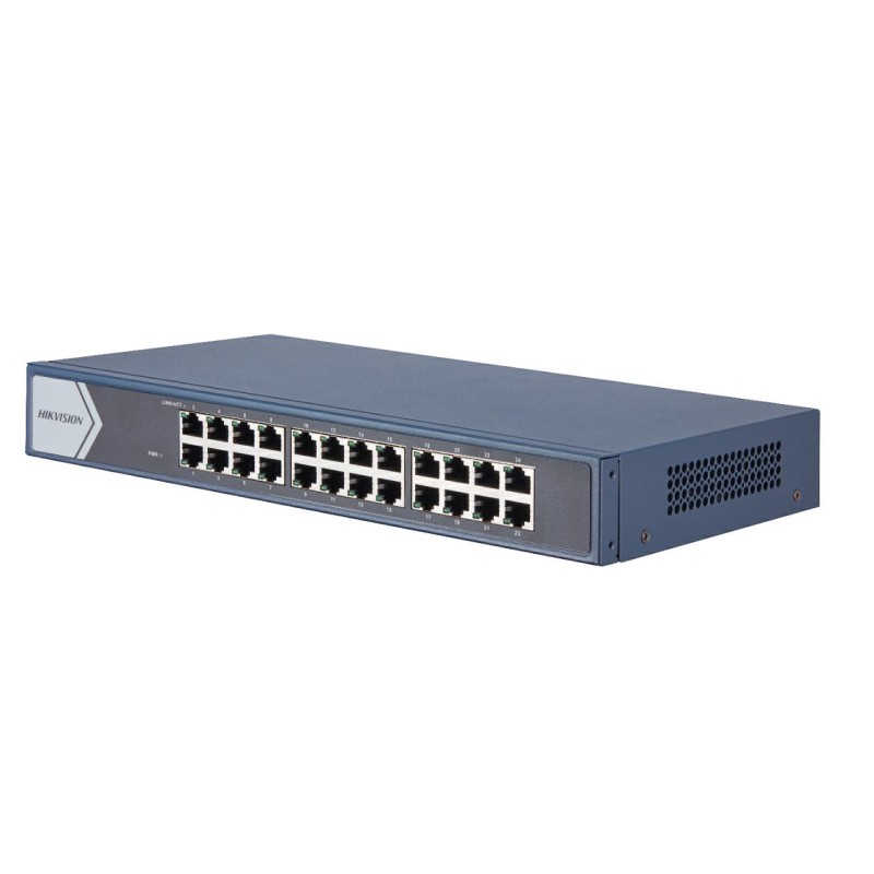 SWITCH HIKVISION 24P GBLAN 19" RACK MOUNT.STEEL CASE DS-3E0524-E