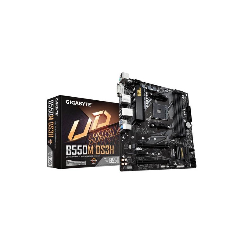 MB GIGABYTE B550M DS3H SKT AM4 DDR4 M.2 USB3.2 HDMI DVI