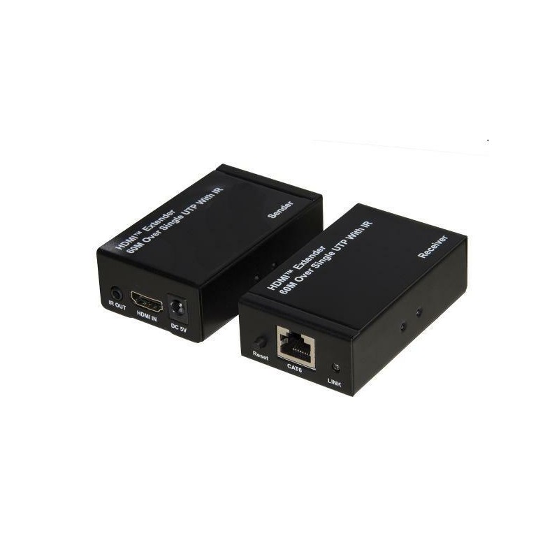 LINK ESTENSORE HDMI TRAMITE CAVO CAT5/6 60MT FHD CON TELECOMANDO