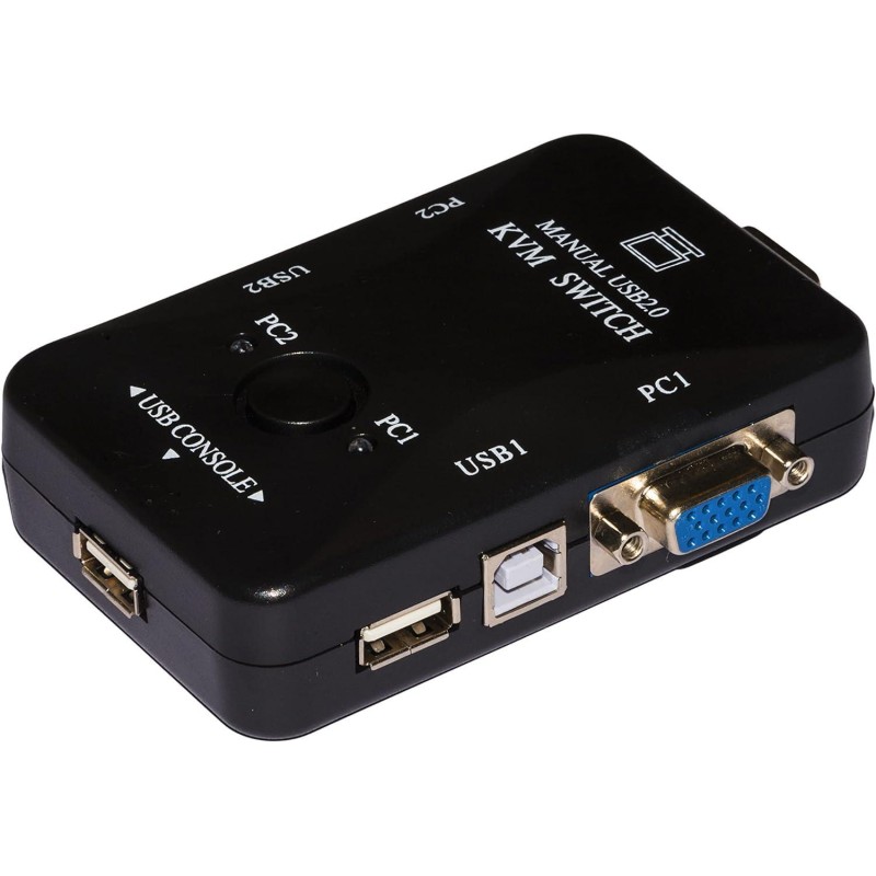 SWITCH LINK KVM X 2PC USB/VGA CON 1MOUSE 1TASTIERA USB E 1MONIT.