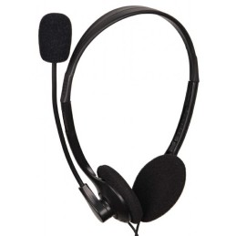 CUFFIE TECHMADE STEREO CON CONTROLLO VOLUME NERO
