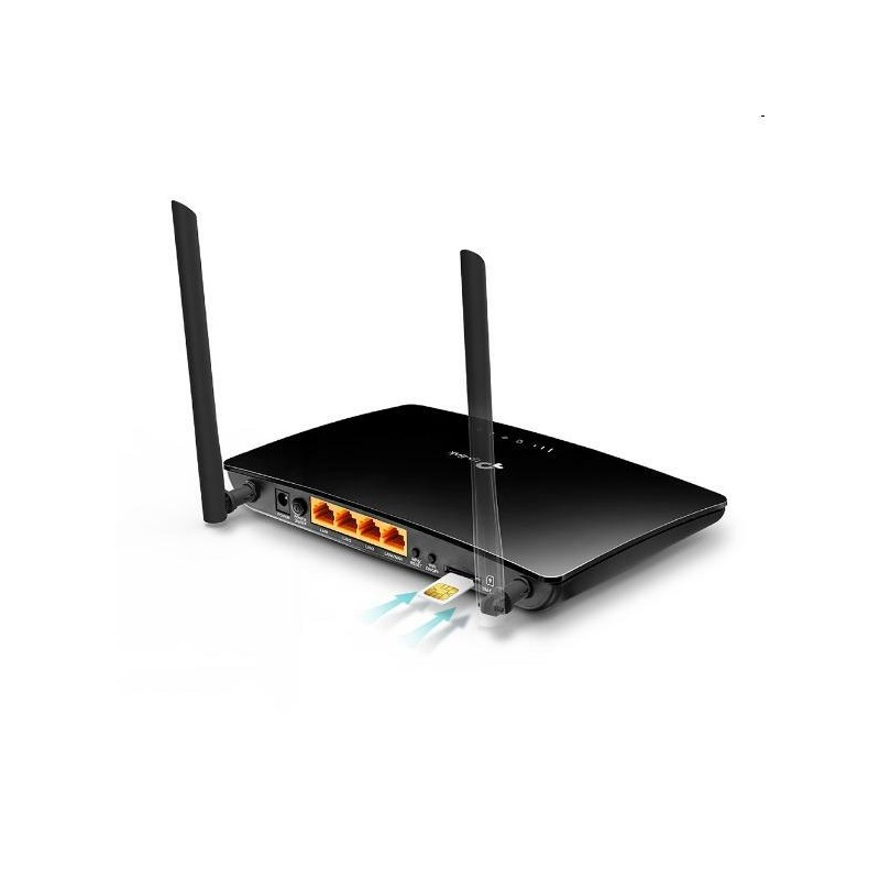 ROUTER TP-LINK 4G LTE SIM SLOT WIRELESS 300MBPS LAN/WAN