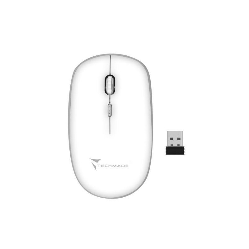 TECHMADE MOUSE WIRELESSBIANCO