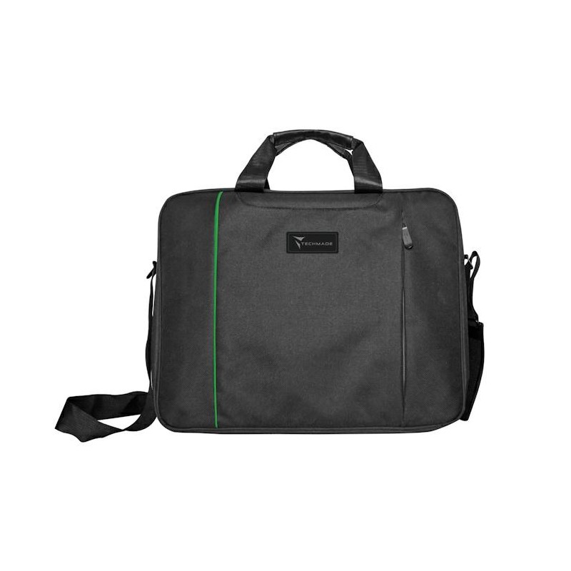 TECHMADE BORSA PER NOTEBOOK IN NYLON 15.6 BLACK/GREEN