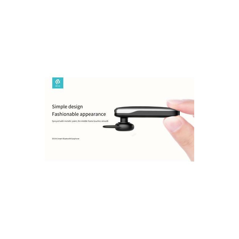 DEVIA AURICOLARE SMART BLUETOOTH 4.2 RIDUTTORE RUMORE BLACK