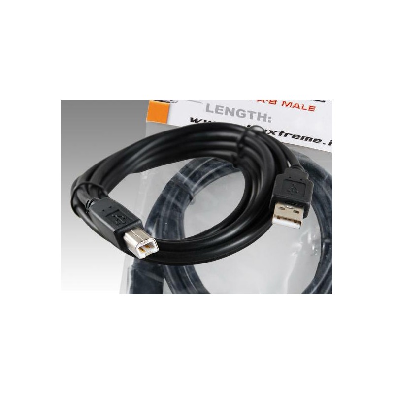 CAVO USB2.0 XTREME PER STAMPANTE USB A-B M/M 5MT