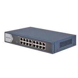 SWITCH HIKVISION 16P GBLAN 19" RACK MOUNT.STEEL CASE DS-3E0516-E