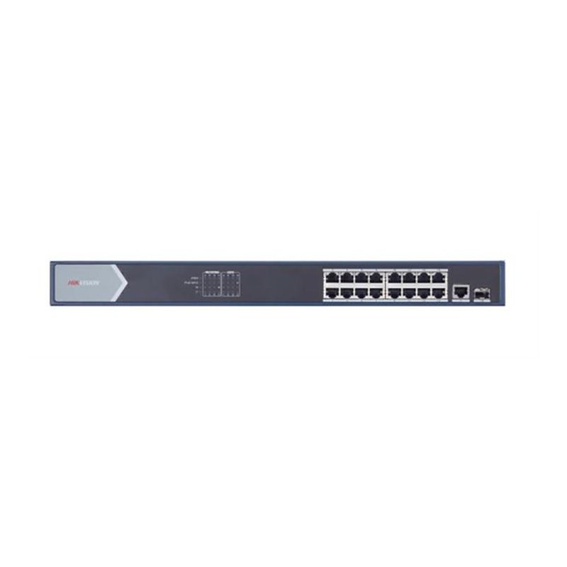 SWITCH HIKVISION 10/100/1000 16P POE +1P GBIT +1SFP UNMAN. 230W