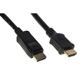CAVO DISPLAYPORT 1.2 - HDMI 1.4 4Kx2K 30HZ CONTATTI DORATI MT1.8