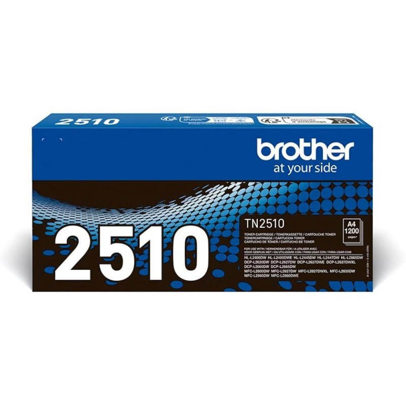 BROTHER TONER TN-2510 BLACK MFC-L2800/2827/2835 1.2K
