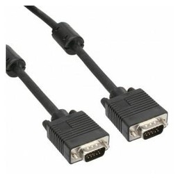 CAVO VGA M/M 3+4C CORE RAME 2*MAGNETIC RING NERO 10M CV-VGA-007