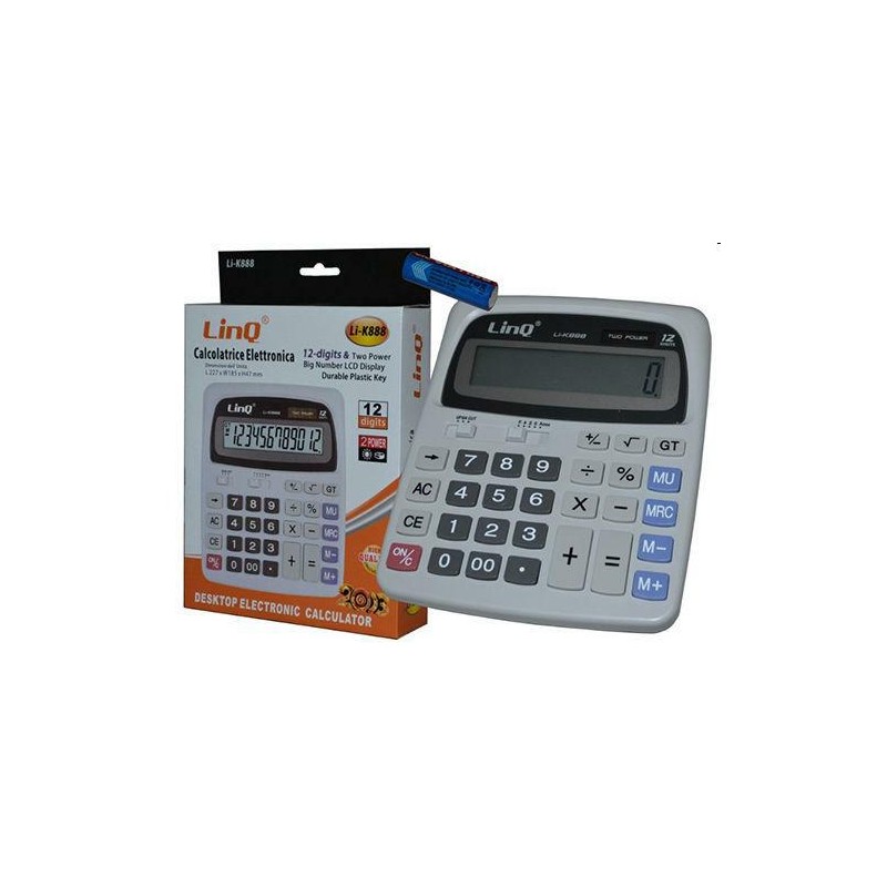 CALCOLATRICE DA TAVOLO ELETTRONICA GRANDE LINQ