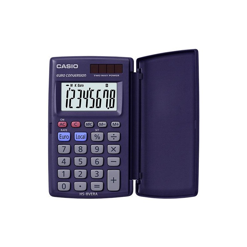 CALCOLATRICE CASIO TASCABILE 8 CIFRE CON DISPLAY LARGO
