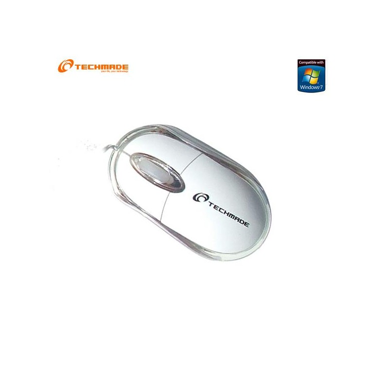 MOUSE USB TECHMADE BIANCO