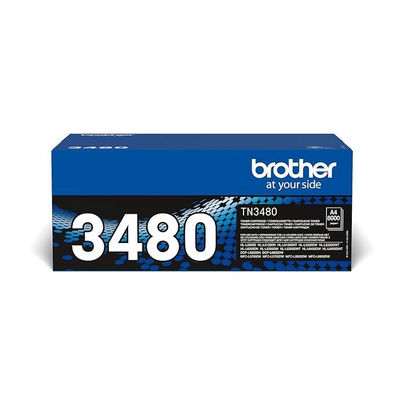 BROTHER TONER TN-3480 8K BLACK