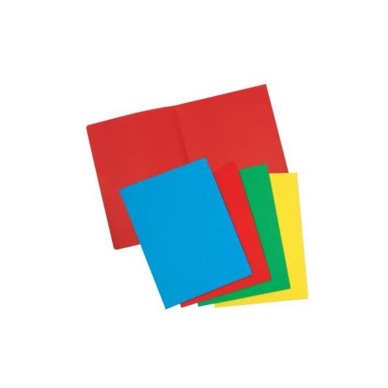 CARTELLINE SEMPLICI CONF.20PZ COLORE ROSSO