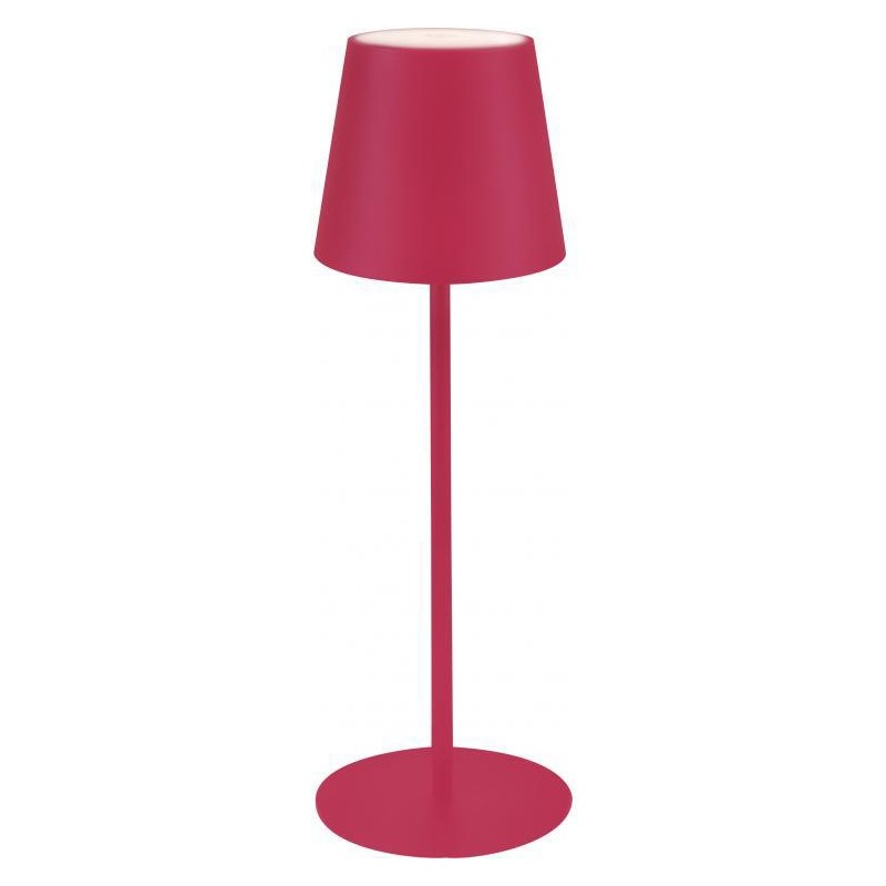 LAMPADA DA TAVOLO MAJESTIC AGATA RICARICABILE SENZA FILO ROSSO
