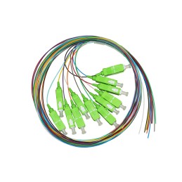LINK SET 12 CAVI PIGTAIL FIBRA OTT.COLOR. CONN.SC APC SM CF.12PZ