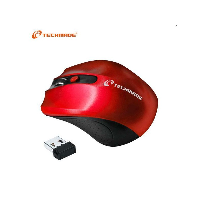 MOUSE TECHMADE WIRELESSTM-XJ30 RED