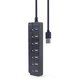 TECHMADE GEMBIRD 7-portUSB hub (1 x USB 3.1 + 6 x USB 2.0)