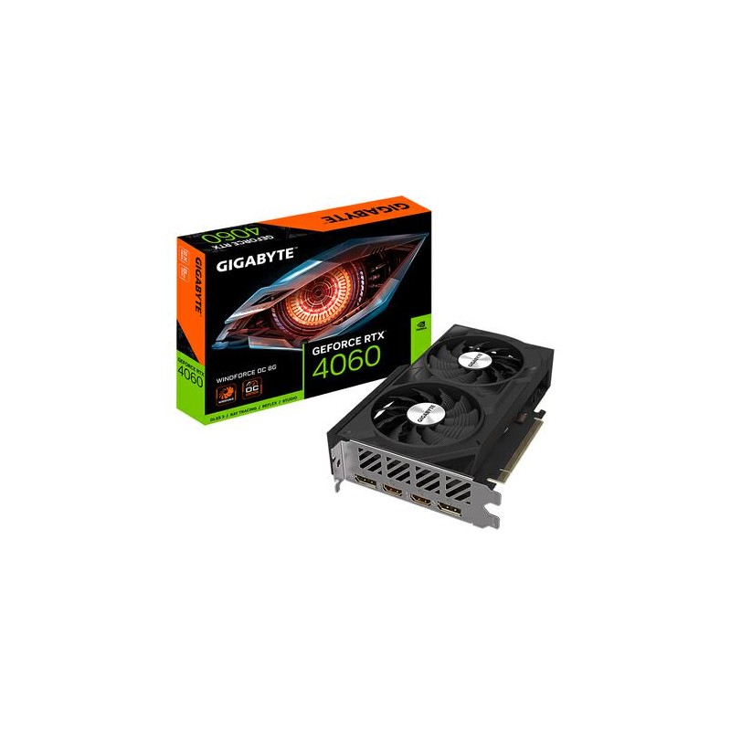 VGA GIGABYTE RTX 4060 WINDFORCE OC 8GB GDDR6 DLSS3 2*HDMI 2*DP